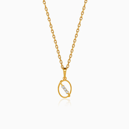Gold Orbit Allure Lab Grown Diamond Pendant