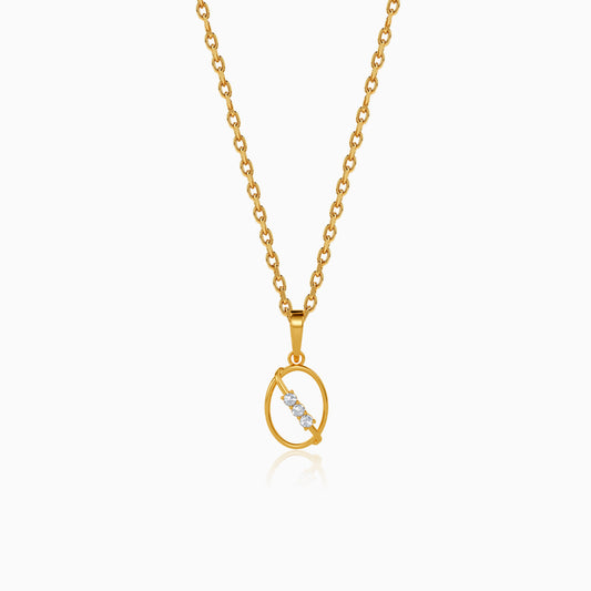 Gold Orbit Allure Lab Grown Diamond Pendant