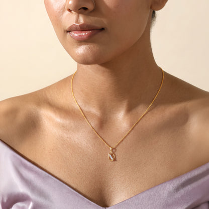 Gold Orbit Allure Lab Grown Diamond Pendant