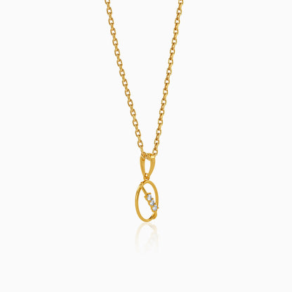 Gold Orbit Allure Lab Grown Diamond Pendant