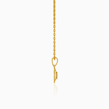 Gold Orbit Allure Lab Grown Diamond Pendant
