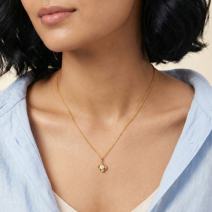 Gold Floret Perfect Lab Grown Diamond Pendant