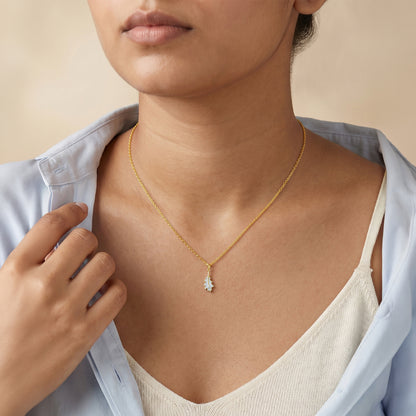 Gold Serapha Light Lab Grown Diamond Pendant