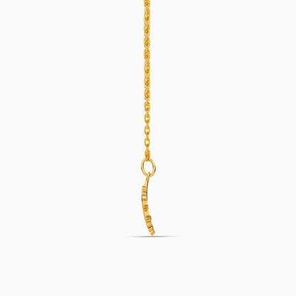 Gold Serapha Light Lab Grown Diamond Pendant