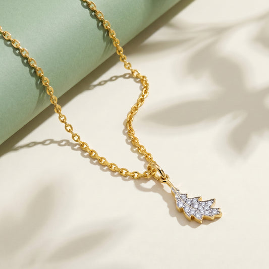 Gold Serapha Light Lab Grown Diamond Pendant