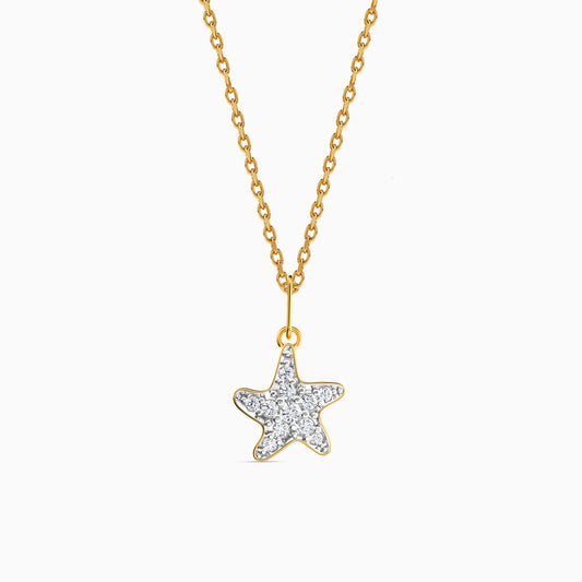 Gold Radiant Aureole Lab Grown Diamond Pendant