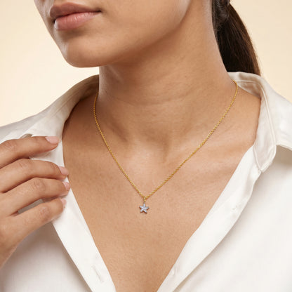Gold Radiant Aureole Lab Grown Diamond Pendant