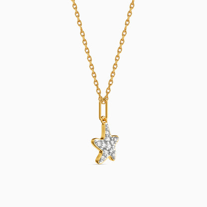 Gold Radiant Aureole Lab Grown Diamond Pendant