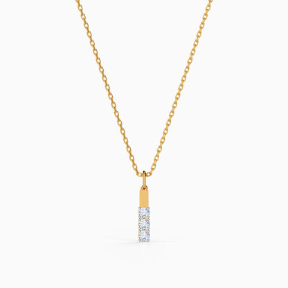 Gold Thalora Arc Lab Grown Diamond Pendant