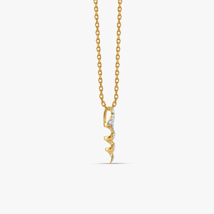 Gold Eternal Spiral Lab Grown Diamond Pendant