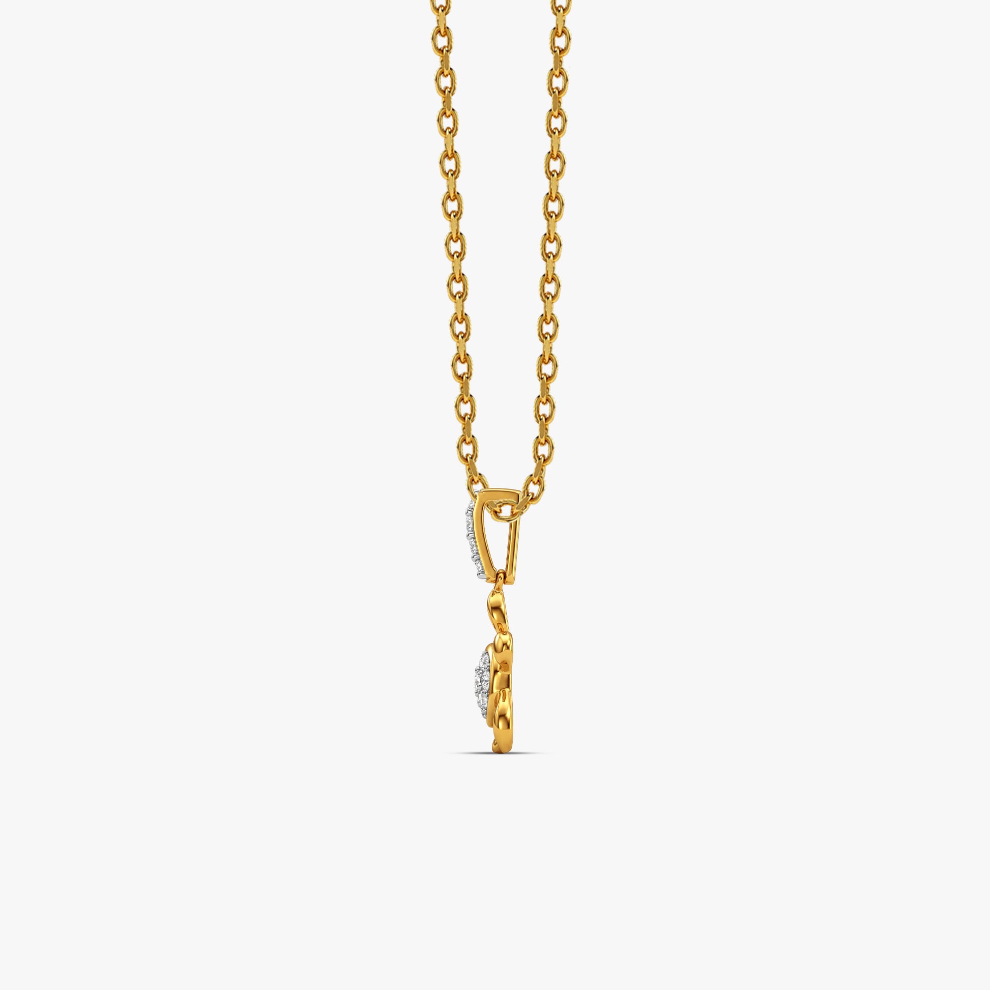 Gold Coastal Tale Lab Grown Diamond Pendant