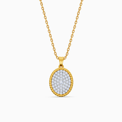 Gold Duchess Halo Lab Grown Diamond Pendant