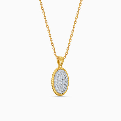 Gold Duchess Halo Lab Grown Diamond Pendant
