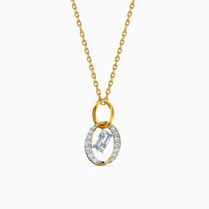 Gold Unity Loop Lab Grown Diamond Pendant