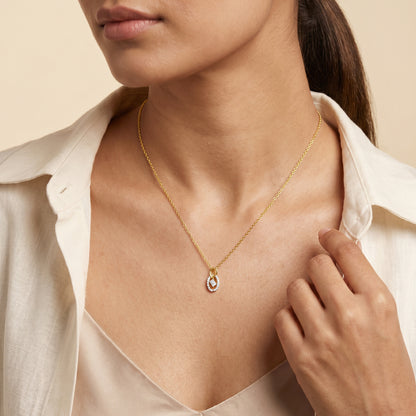 Gold Unity Loop Lab Grown Diamond Pendant