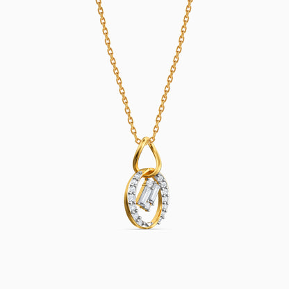 Gold Unity Loop Lab Grown Diamond Pendant