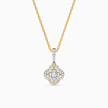 Gold Clover Cascade Lab Grown Diamond Earrings