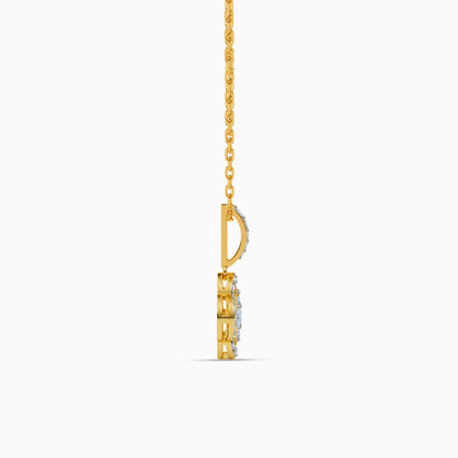 Gold Clover Cascade Lab Grown Diamond Earrings