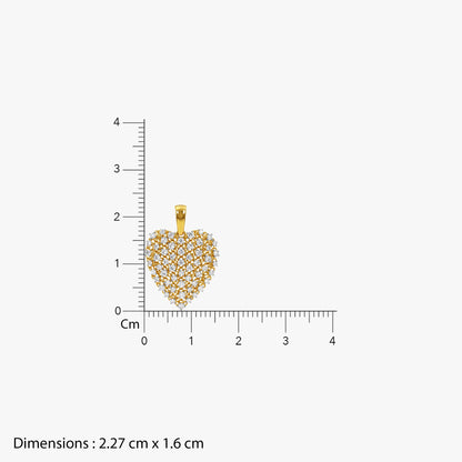 Gold Cupid's Light Lab Grown Diamond Pendant