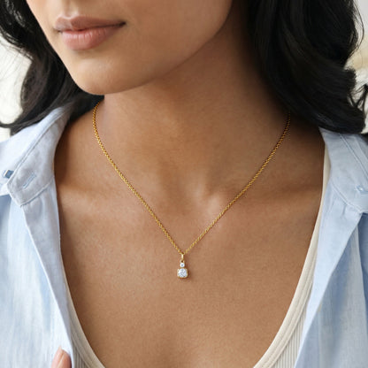 Gold Eternal Gleam Lab Grown Diamond Pendant