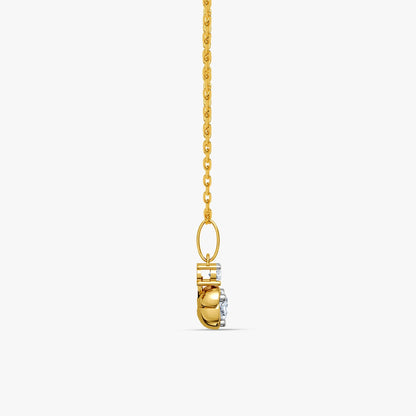 Gold Eternal Gleam Lab Grown Diamond Pendant