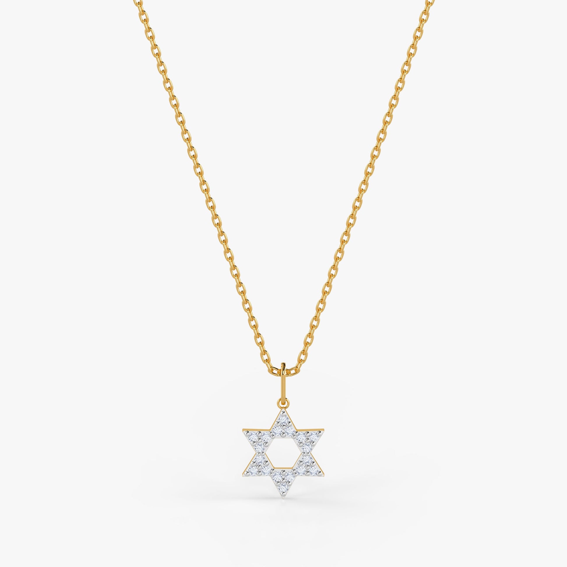 Gold Celestial Emblem Lab Grown Diamond Pendant
