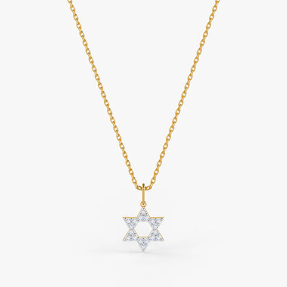 Gold Celestial Emblem Lab Grown Diamond Pendant