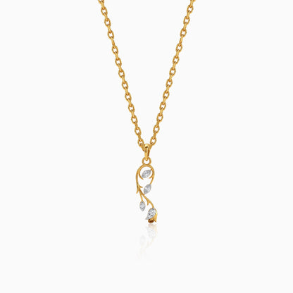 Gold Celestial Trail Lab Grown Diamond Pendant