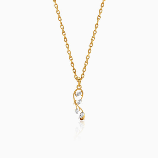 Gold Celestial Trail Lab Grown Diamond Pendant