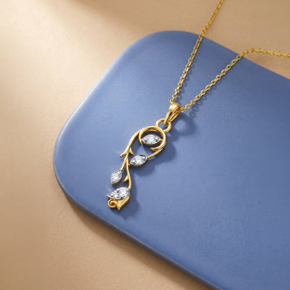Gold Celestial Trail Lab Grown Diamond Pendant