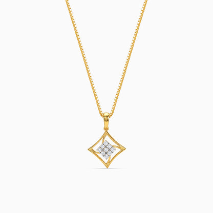 Gold Rekh Lab Grown Diamond Convertible Rakhi Pendant