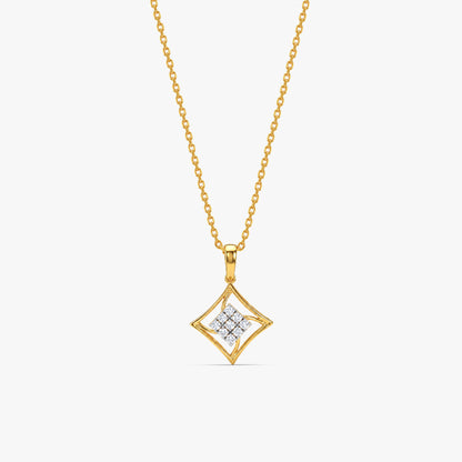 Gold Rekh Lab Grown Diamond Pendant