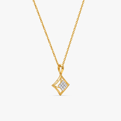 Gold Rekh Lab Grown Diamond Pendant