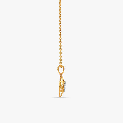 Gold Rekh Lab Grown Diamond Pendant