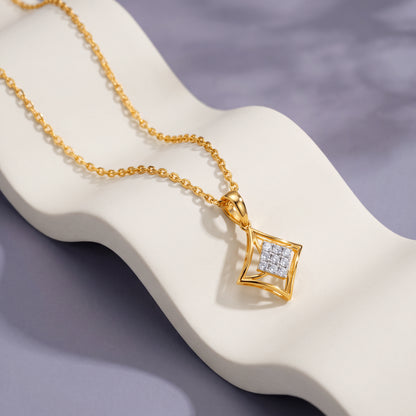 Gold Rekh Lab Grown Diamond Pendant