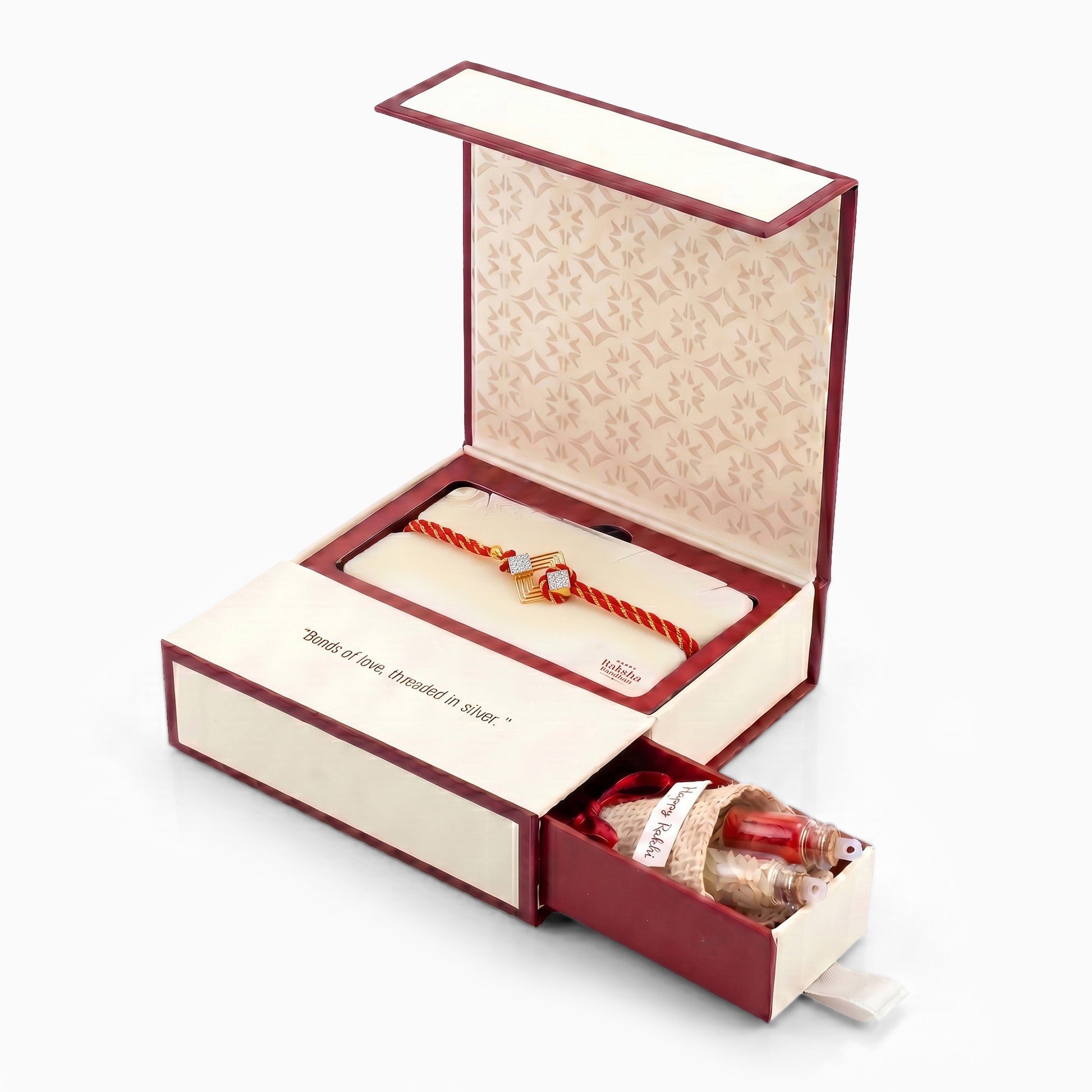 Gold Aayam Lab Grown Diamond Convertible Rakhi Pendant