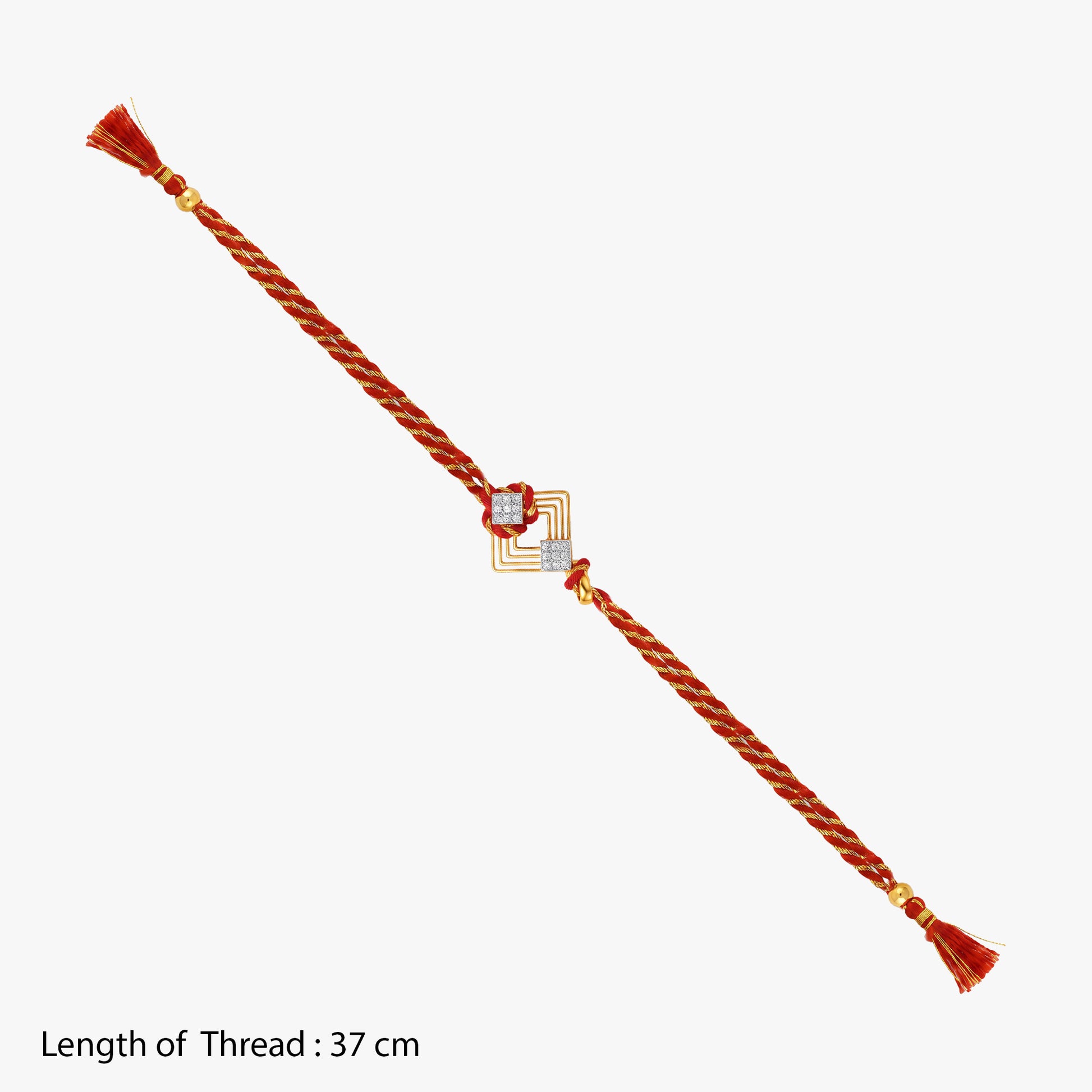 Gold Aayam Lab Grown Diamond Convertible Rakhi Pendant
