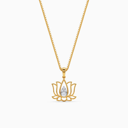 Gold Pankhuri Lab Grown Diamond Convertible Rakhi Pendant