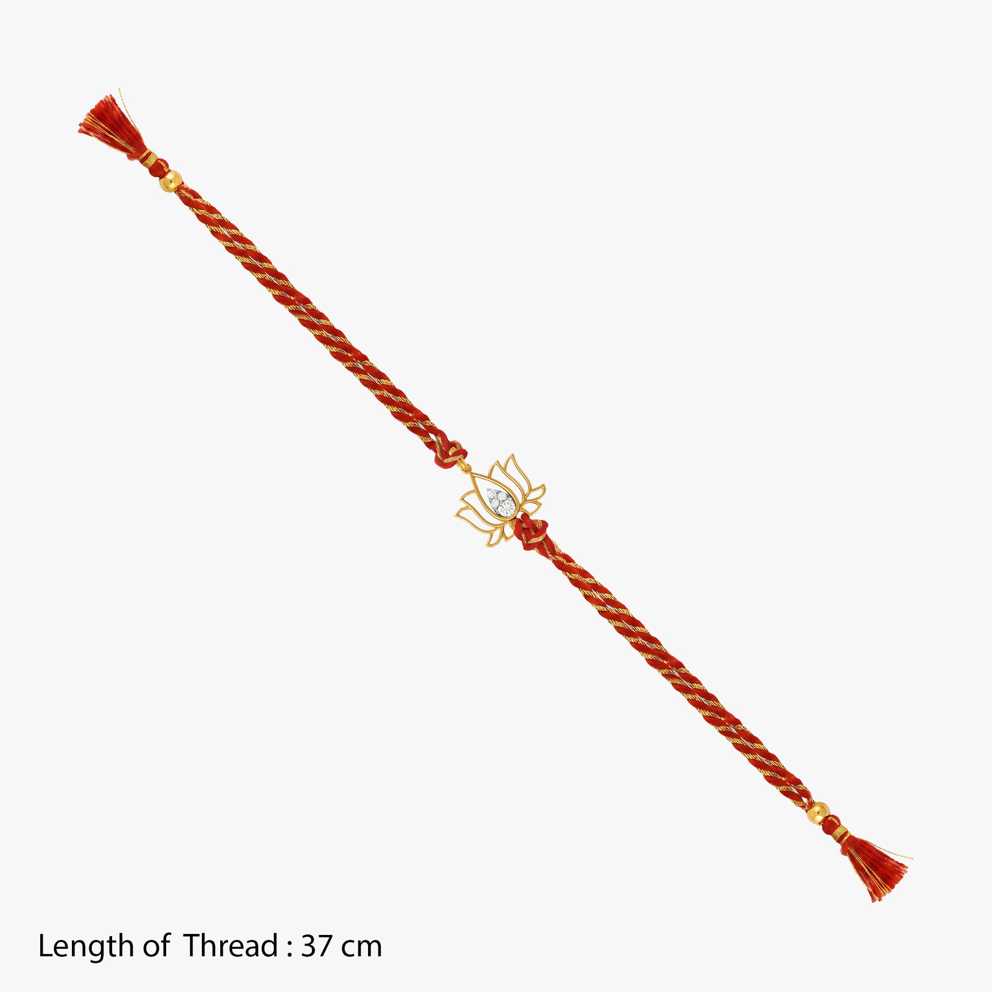 Gold Pankhuri Lab Grown Diamond Convertible Rakhi Pendant