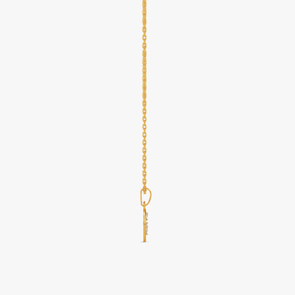 Gold Lumi Oval Lab Grown Diamond Pendant