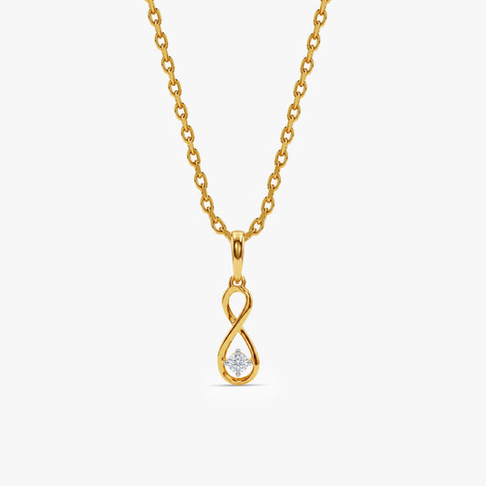 Gold Love Unbound Lab Grown Diamond Pendant