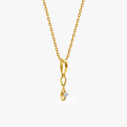 Gold Love Unbound Lab Grown Diamond Pendant