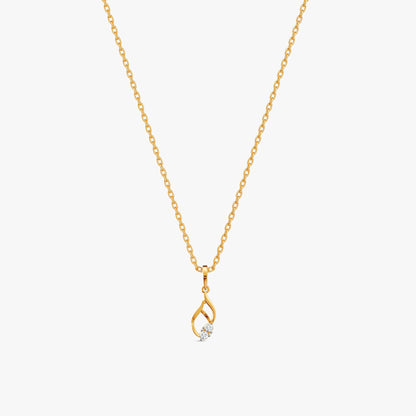 Gold Wink of Light Lab Grown Diamond Pendant