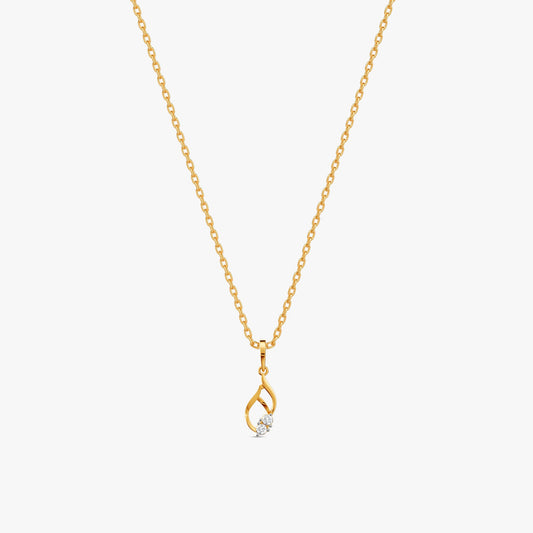 Gold Wink of Light Lab Grown Diamond Pendant