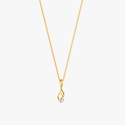 Gold Wink of Light Lab Grown Diamond Pendant