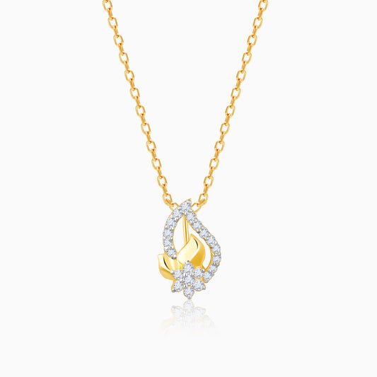 Gold Embrace Of Love Diamond Pendant