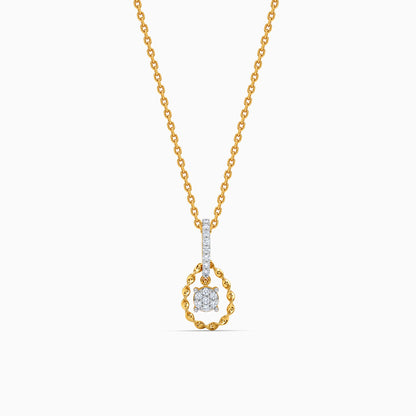 Gold Anant Sutra Lab Grown Diamond Pendant