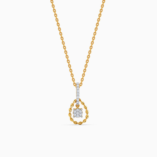 Gold Anant Sutra Lab Grown Diamond Pendant