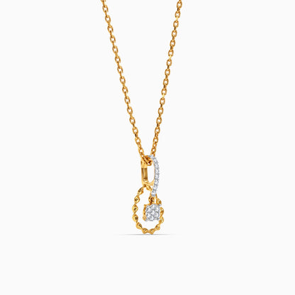 Gold Anant Sutra Lab Grown Diamond Pendant