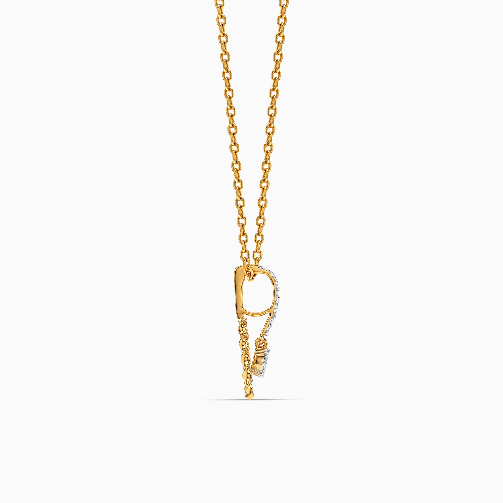 Gold Anant Sutra Lab Grown Diamond Pendant